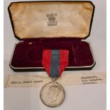 Vintage Boxed Imperial Service Medal Dated 1952