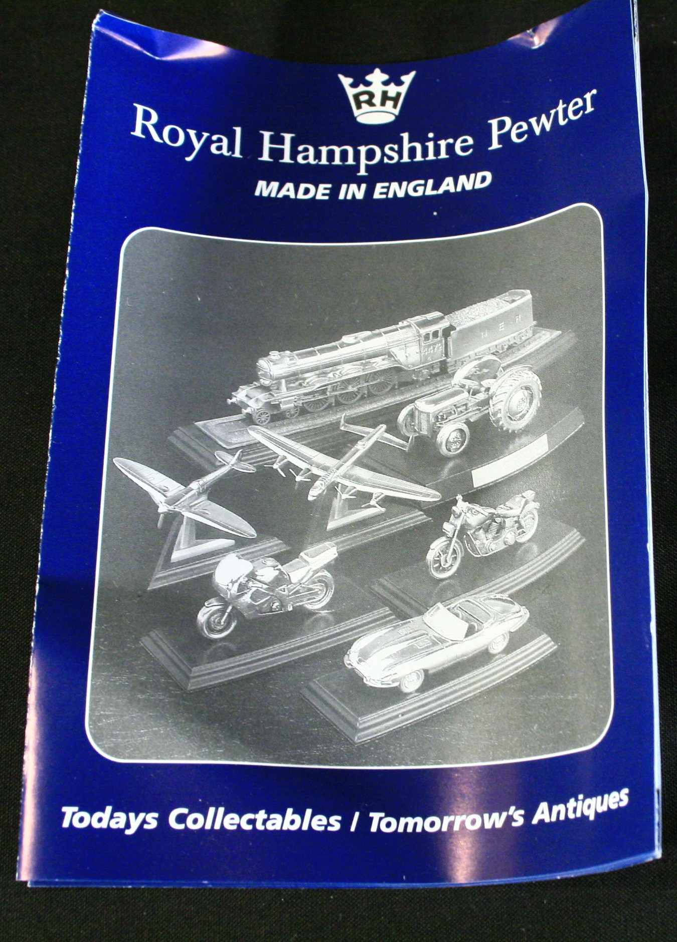 Vintage 3 x Collectable Royal Hampshire Pewter Train Models - Image 3 of 4