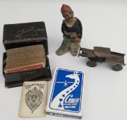 Vintage Parcel of Items Includes Tremar Pottery Playing Cars etc