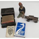 Vintage Parcel of Items Includes Tremar Pottery Playing Cars etc