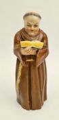 Antique Royal Worcester Figure Friar Candle Snuffer A/F 5 Inches Tall