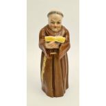 Antique Royal Worcester Figure Friar Candle Snuffer A/F 5 Inches Tall