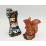 Vintage Beneagles Whisky Miniature Beswick Red Squirrel & Drioli Cherry Brandy