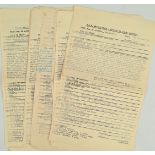 WWII Naval Documents Relating to Rescue Motor Launch 550 c1944