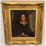 Vintage Framed Painting Portrait of Man Oil on Board