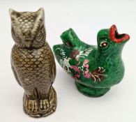 Antique 2 x Bird Whistles Includes Owl Whistle