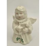 Vintage Belleek Christmas Angel Figure 3.5 Inches Tall