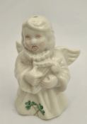 Vintage Belleek Christmas Angel Figure 3.5 Inches Tall