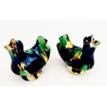 Antique 2 x Pottery Bird Whistles