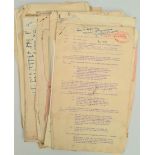 Parcel of WWII Naval Military Paperwork Some Marked Confidential