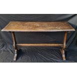 Antique Single Plank Oak Refectory Table