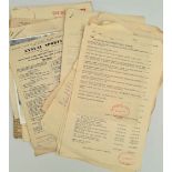 Parcel of WWII Military Naval Paperwork Includes Secret Report