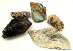 5 Assorted Large Geological Rock & Crystal Samples