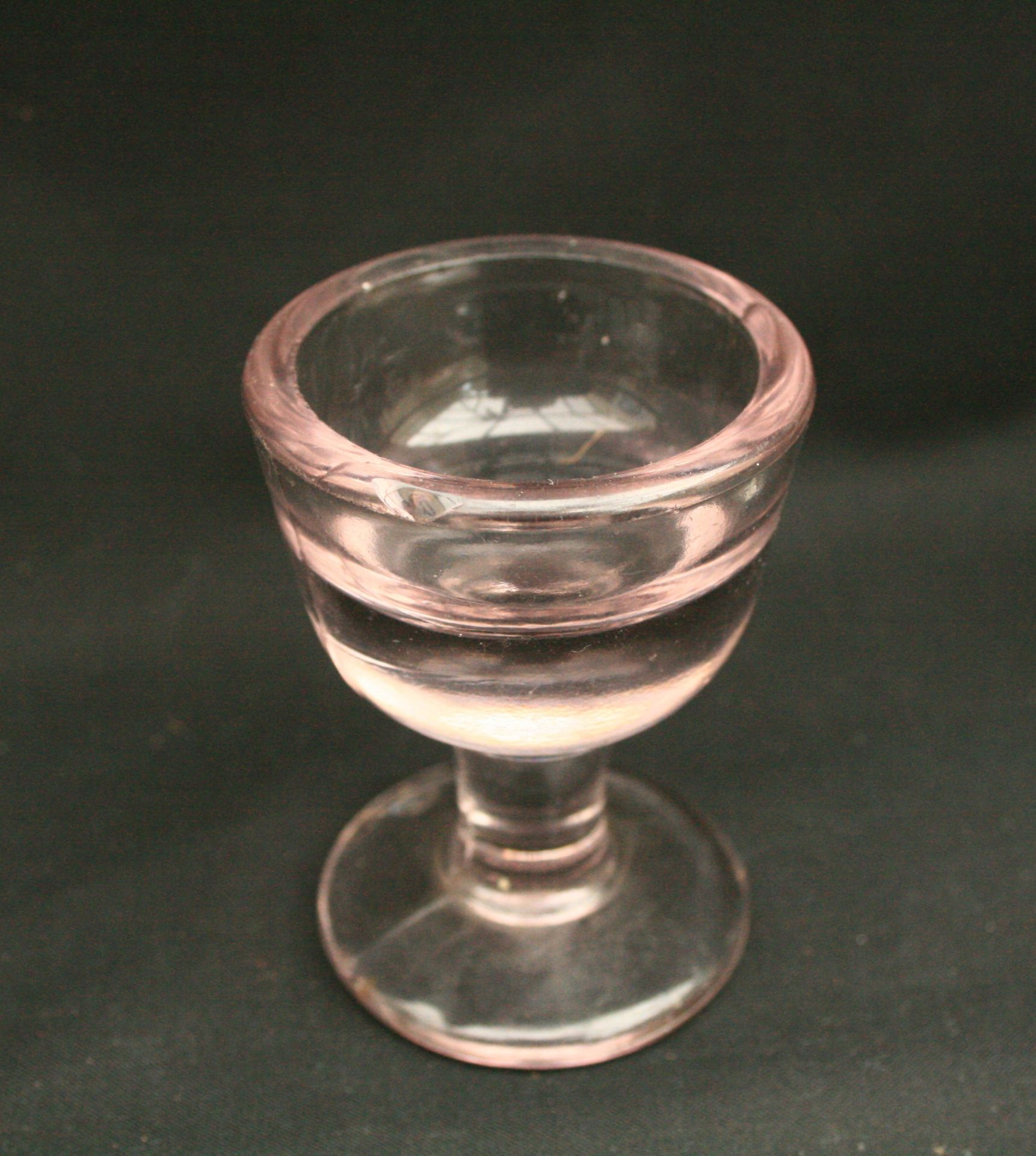 Four Victorian Glass Penny Lick Glasses - Image 3 of 5