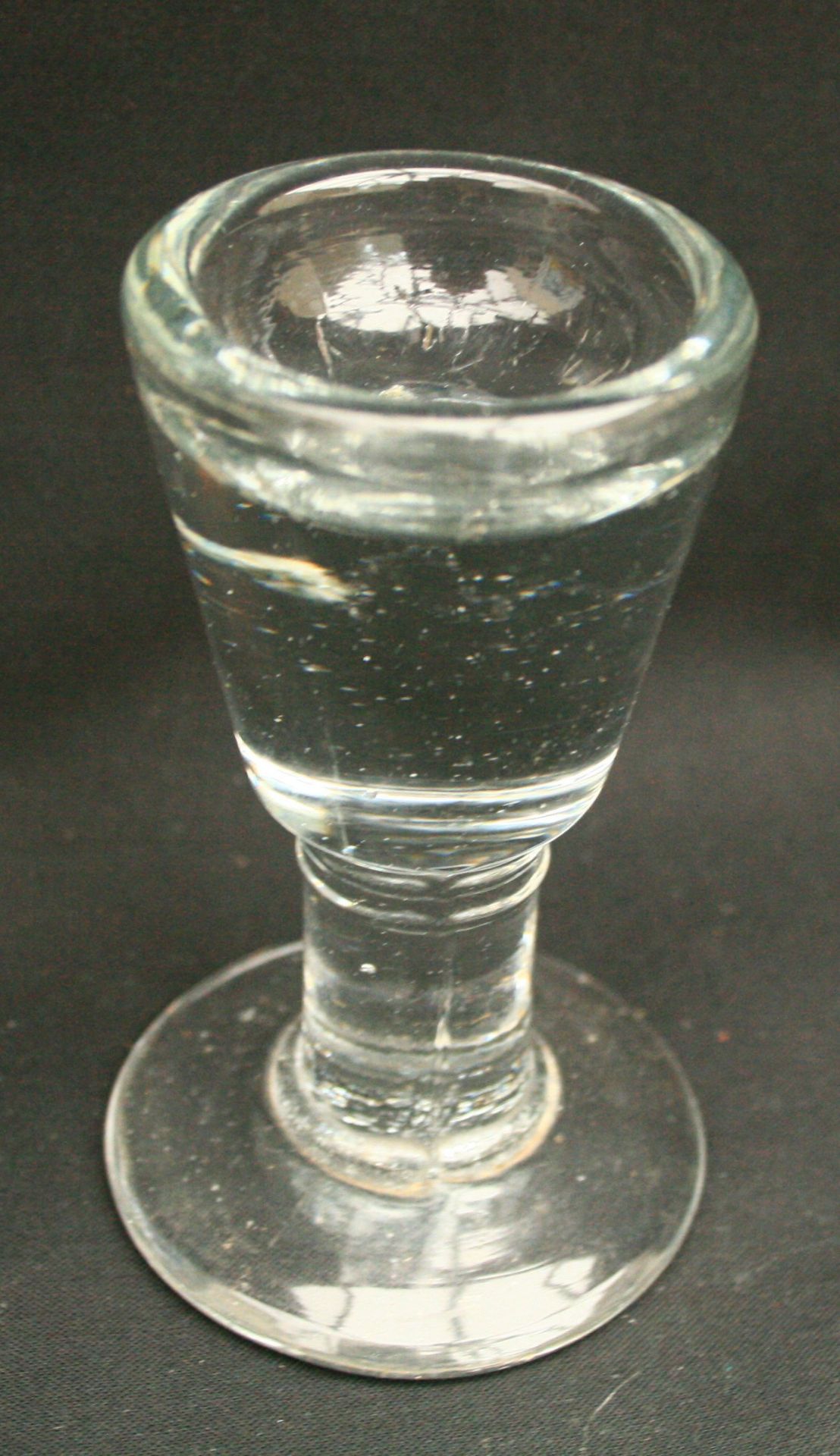 Four Victorian Glass Penny Lick Glasses - Image 4 of 5