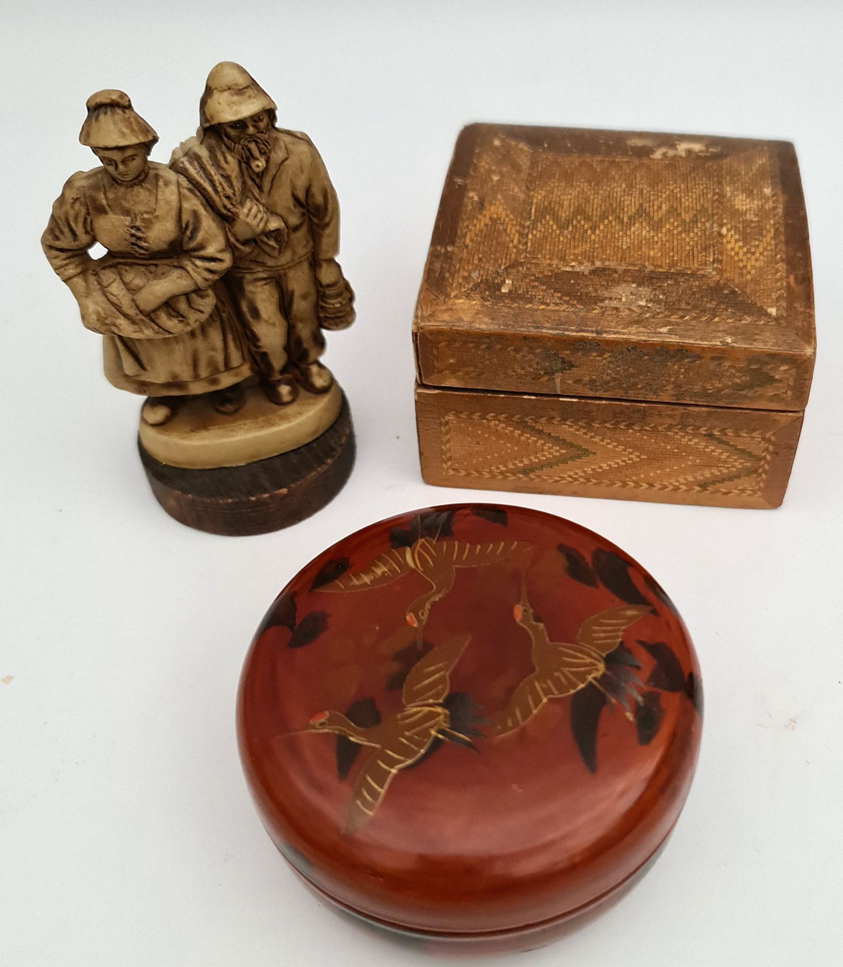 Vintage Japanes Box Wooden Figures etc.