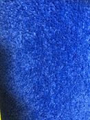 vantage blue 6.7m x 4m (22frx13ft) polypropylene twist pile feltback carpet