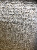 Oxford plain oatmeal 5.1m x 5m (16ft7in x 16fr4in ) polypropylene loopcontract hessian back carpet