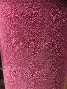 Seattle pink 7.7m x 4m (24ft3in x 13ft ) polypropylene twist pile feltback carpet