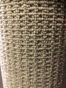 seattle grey 4m x 3.9m (13ftx12ft6in ) polypropylene loopcontract hessianback carpet