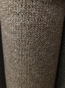 megastar taupe 4.3m x 4m (14ft x 13ft ) polypropylene loopcontract hessian back carpet