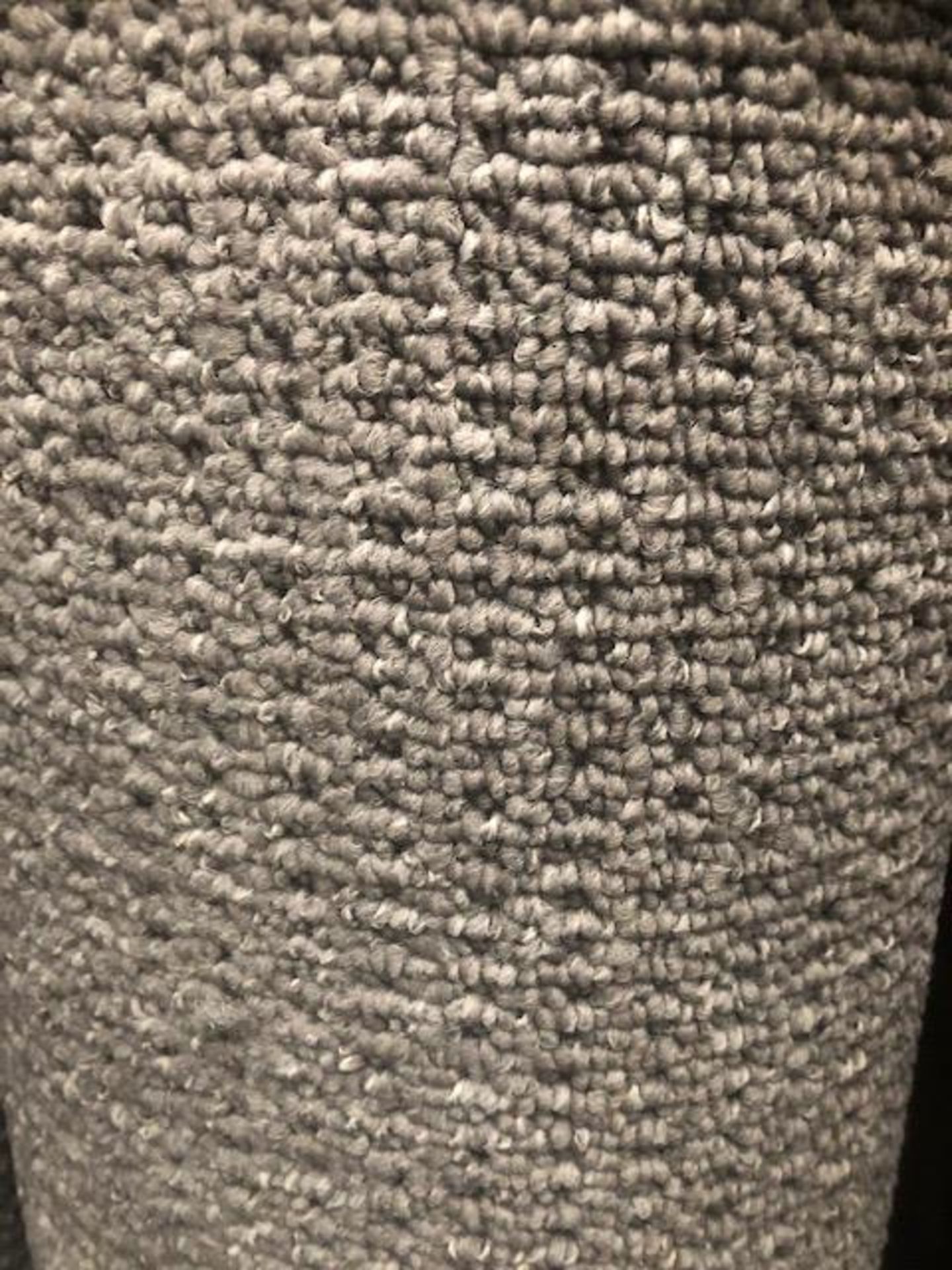 Seattle Grey 4M X 3.2M (12Ft X 10Ft 3In ) Polypropylene Loopcontract Feltback Carpet