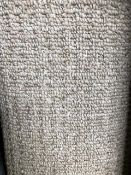 Seattle grey 5.2m x 4m (16ft x 13ft ) polypropylene loopcontract hessian back carpet