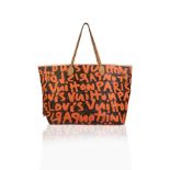 Louis Vuitton Orange Stephen Sprouse Graffiti Neverfull Gm Tote Bag