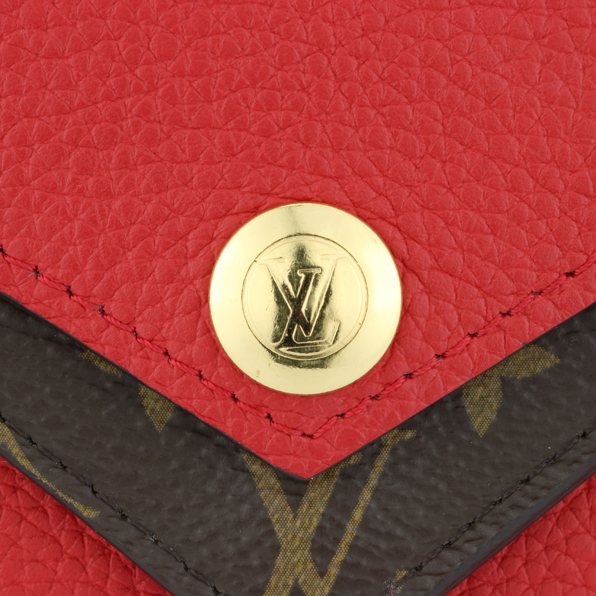 Louis Vuitton Double V Compact Wallet Monogram Canvas Rubis Leather 2018 - Bild 5 aus 5