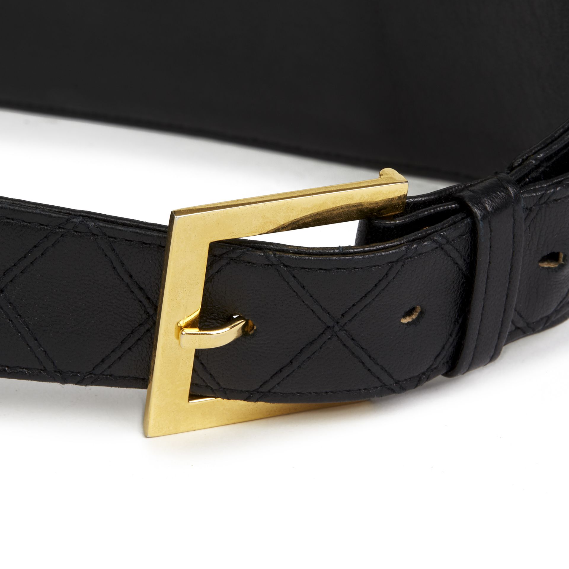 Chanel Black Quilted Lambskin Vintage Timeless Belt Bag - Image 5 of 10