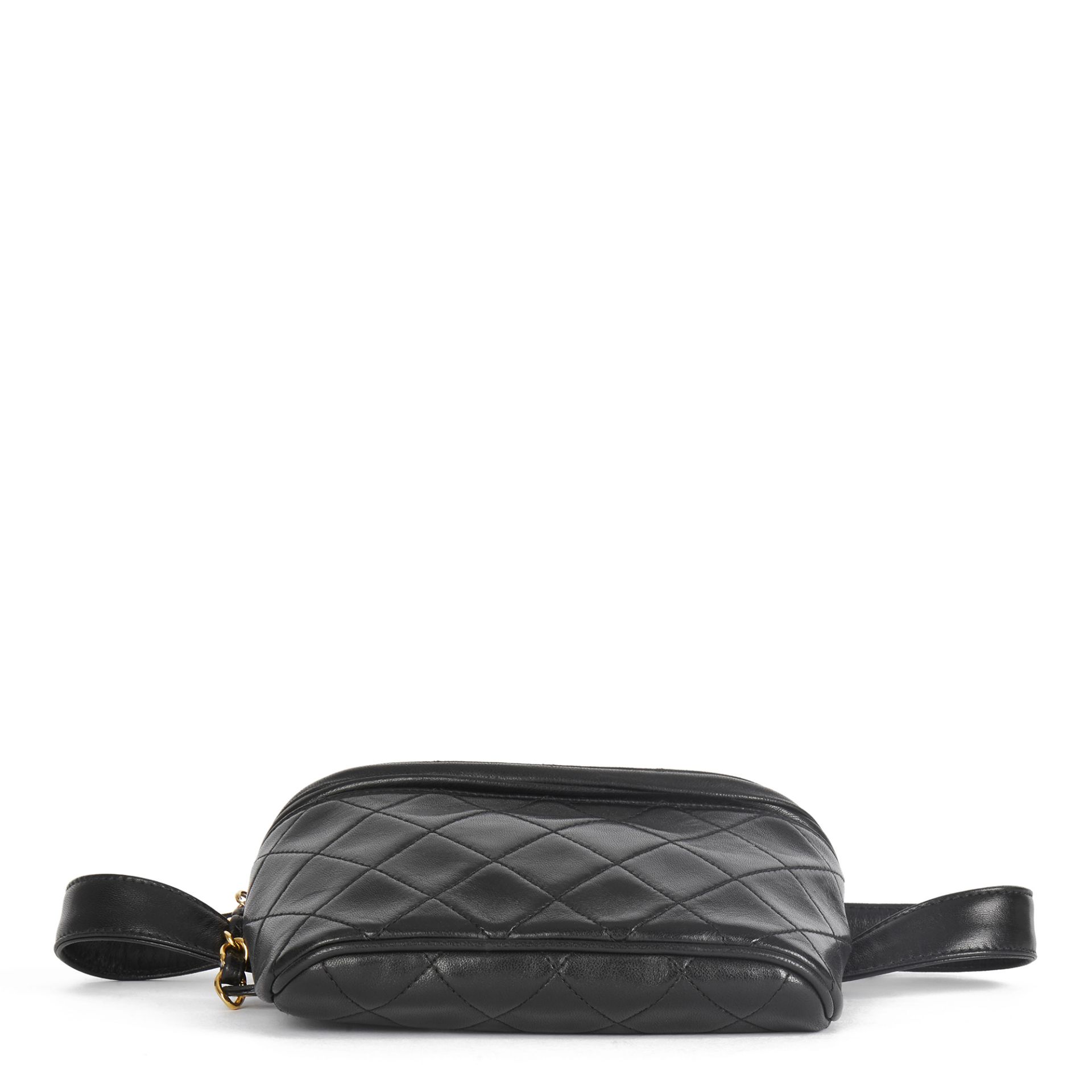 Chanel Black Quilted Lambskin Vintage Timeless Belt Bag - Image 9 of 12
