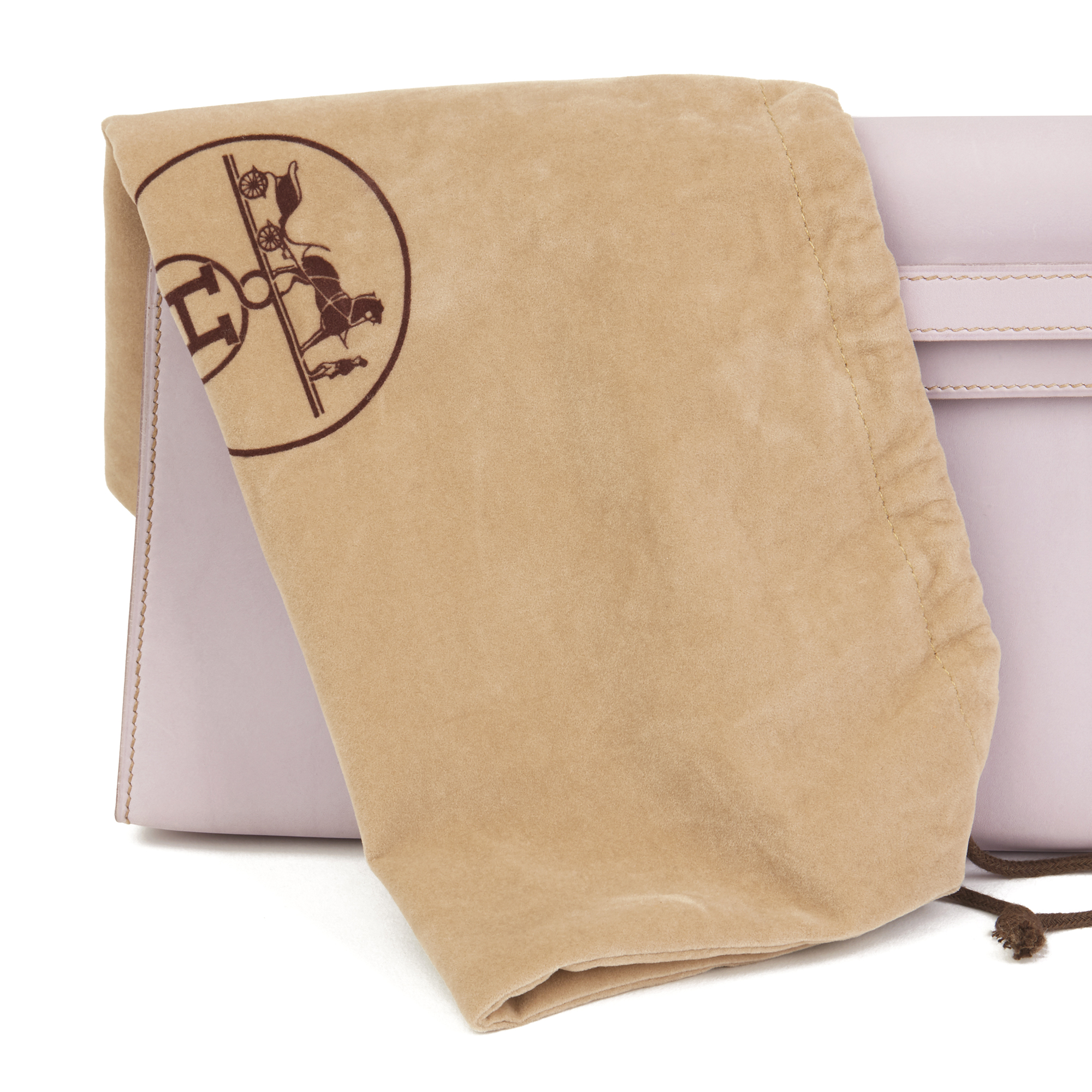 Hermès Lilac Box Nepal Leather Kelly Longue Clutch - Image 3 of 10