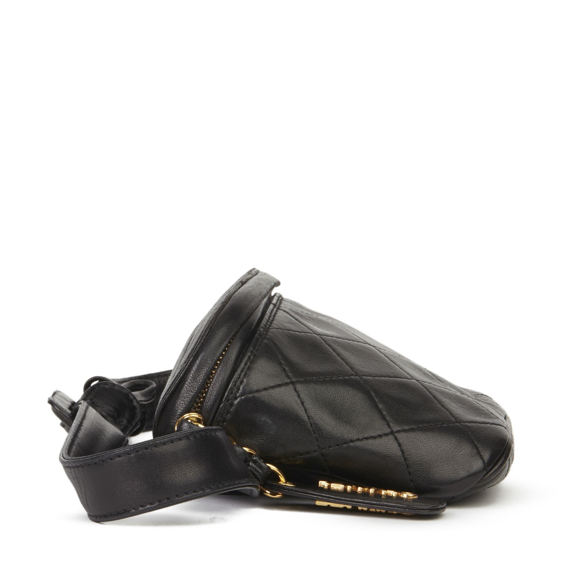 Chanel Black Quilted Lambskin Vintage Timeless Belt Bag - Image 12 of 12