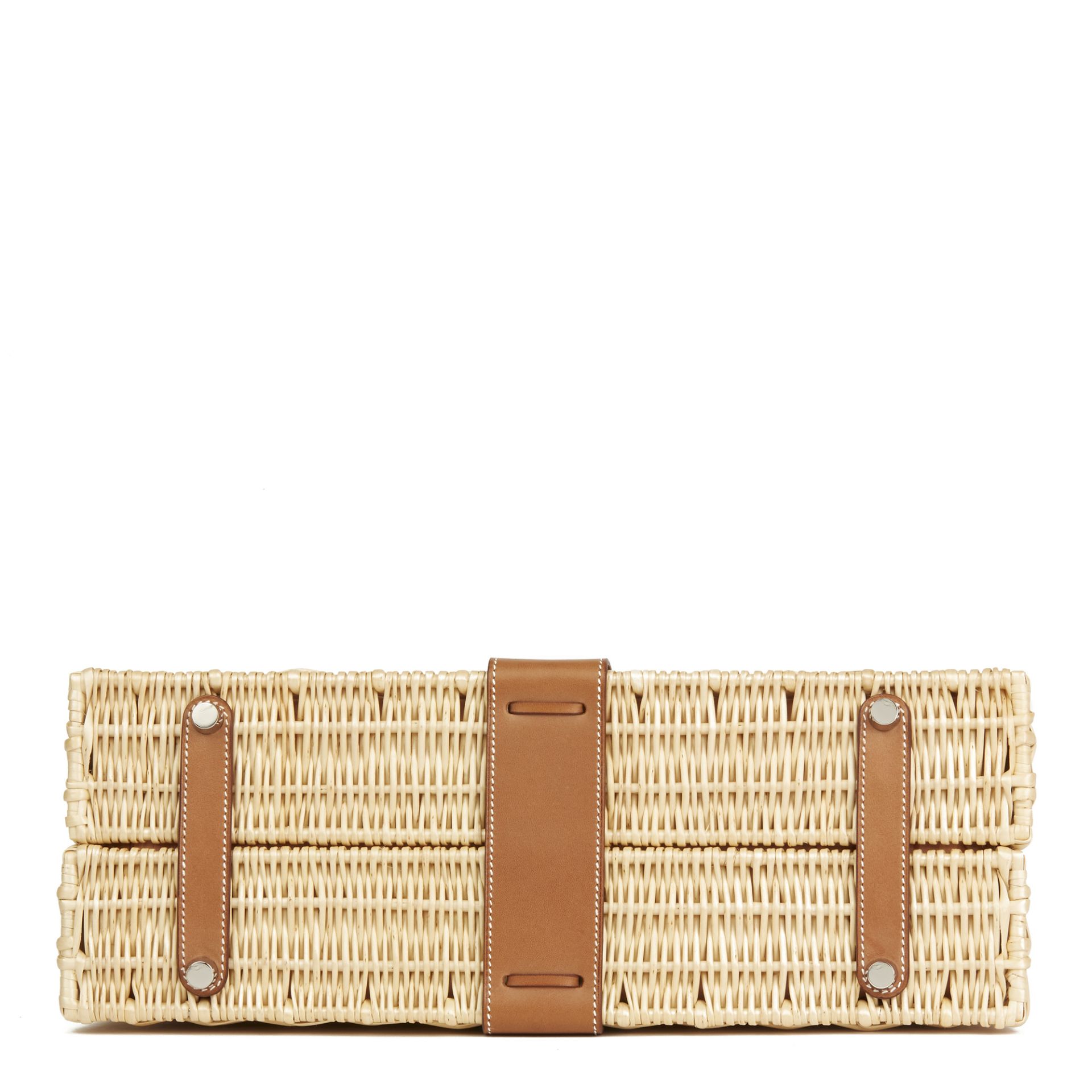 Hermès Barenia Leather & Wicker Kelly 35Cm Picnic - Image 9 of 12