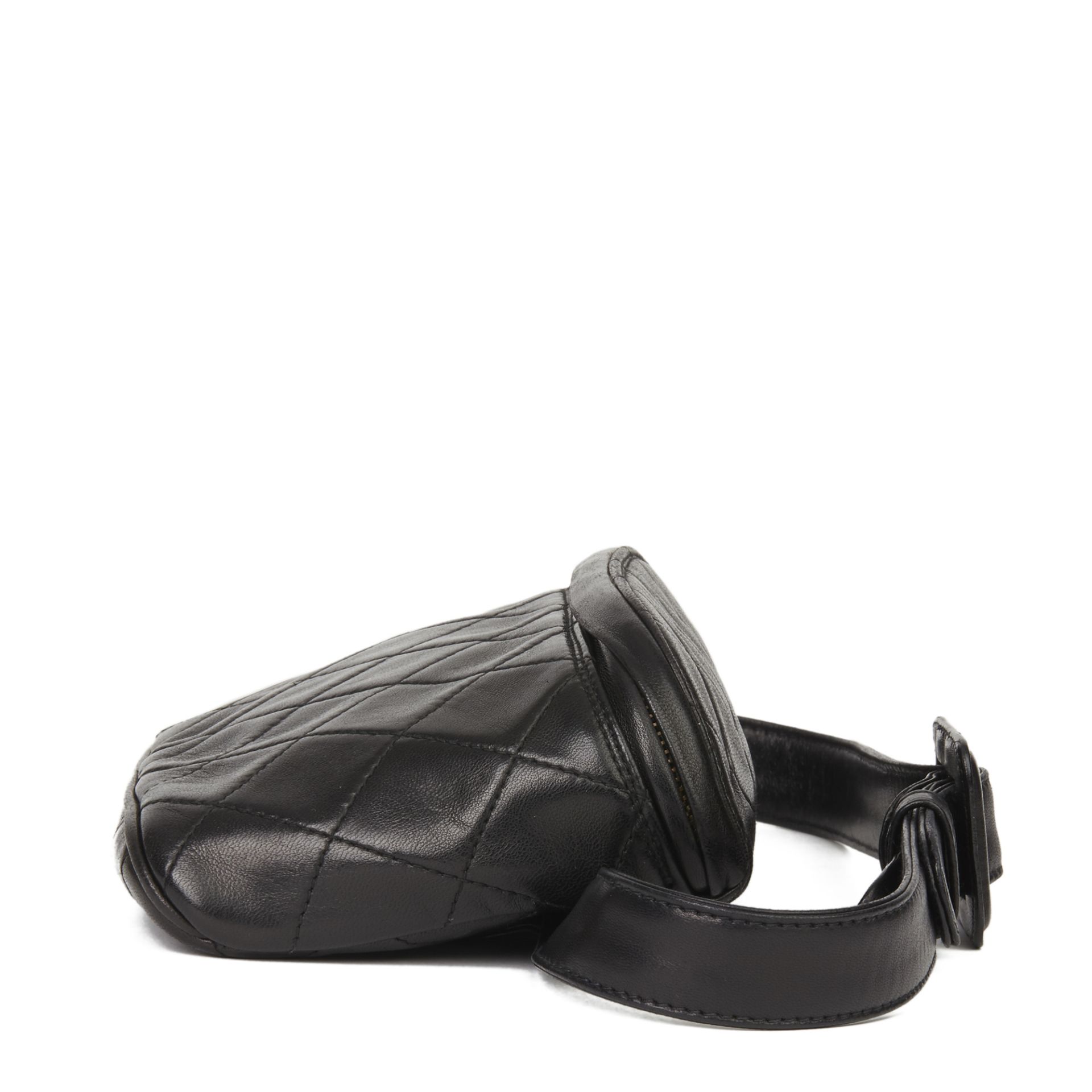Chanel Black Quilted Lambskin Vintage Timeless Belt Bag - Image 11 of 12
