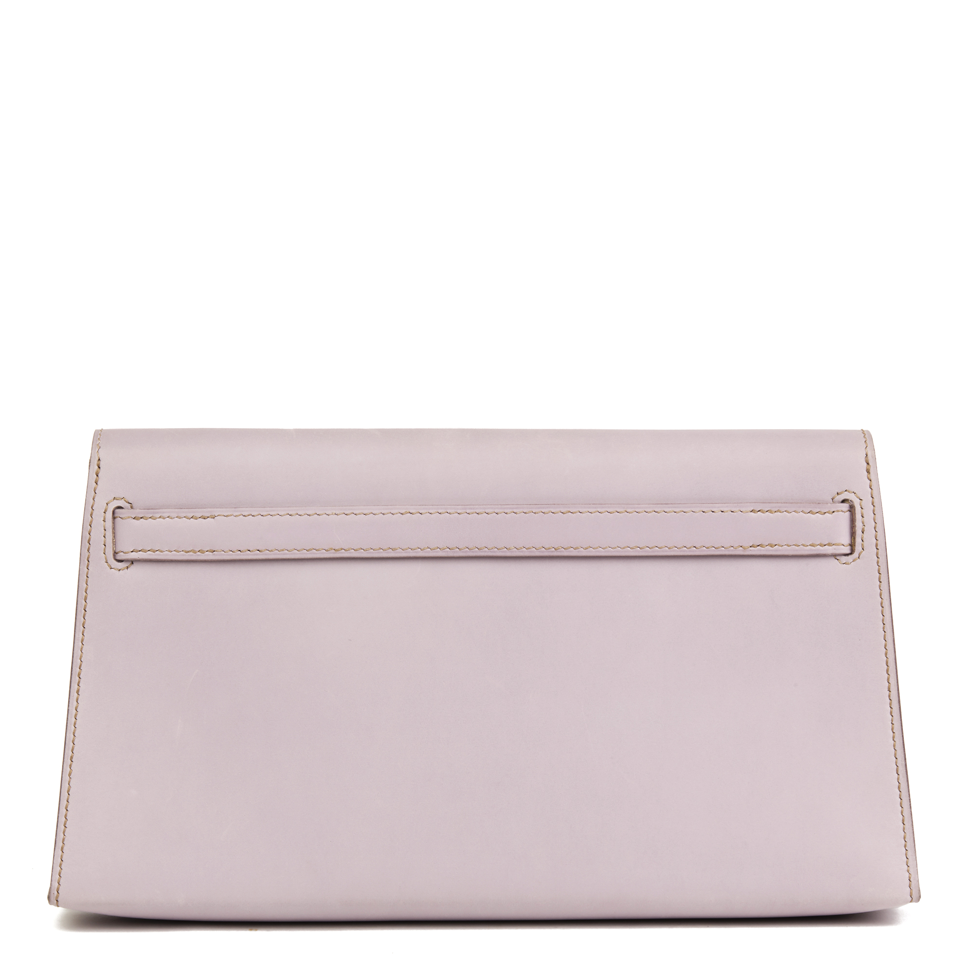 Hermès Lilac Box Nepal Leather Kelly Longue Clutch - Image 8 of 10