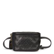 Chanel Black Quilted Lambskin Vintage Timeless Belt Bag