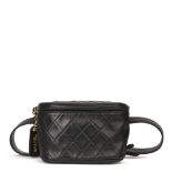 Chanel Black Quilted Lambskin Vintage Timeless Belt Bag