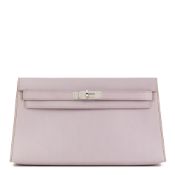 Hermès Lilac Box Nepal Leather Kelly Longue Clutch