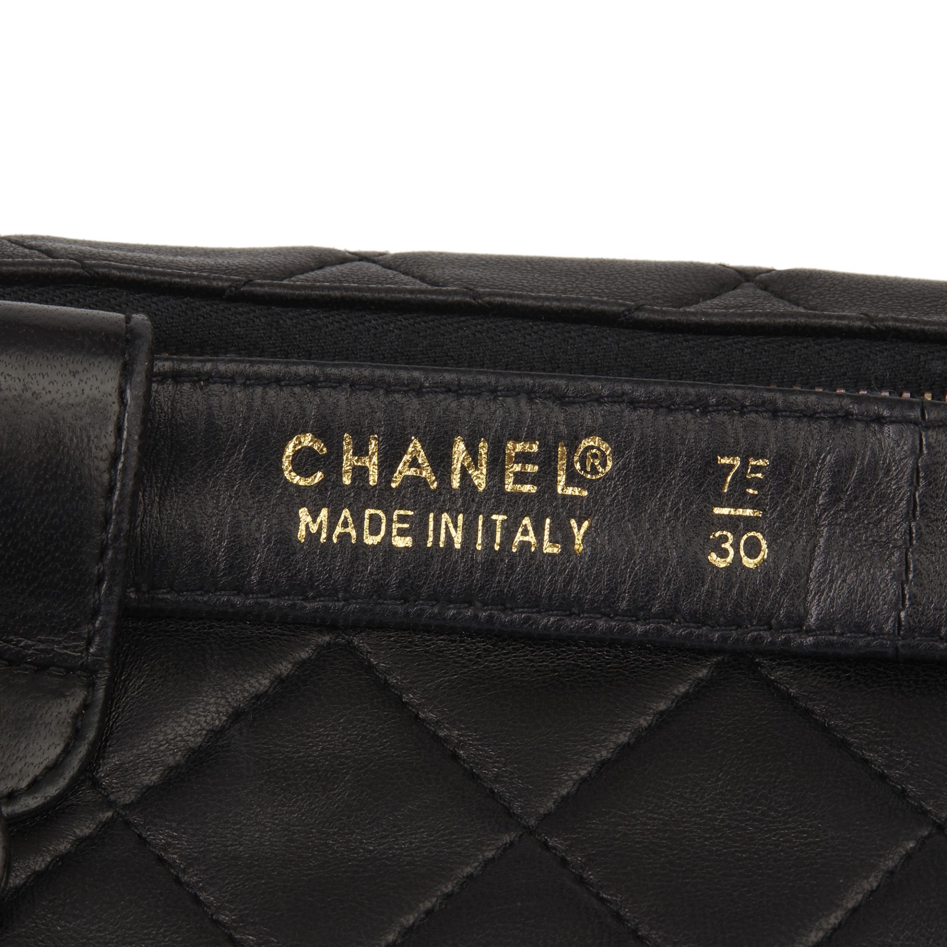 Chanel Black Quilted Lambskin Vintage Timeless Belt Bag - Image 6 of 12