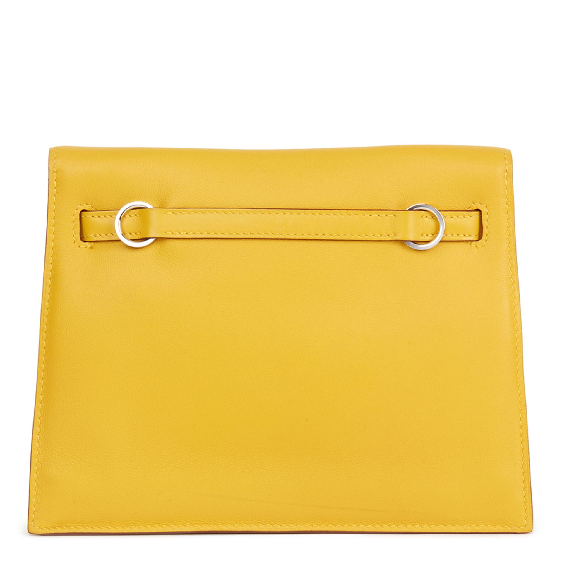 Hermès Jaune D'or Swift Leather Kelly Danse - Image 10 of 12