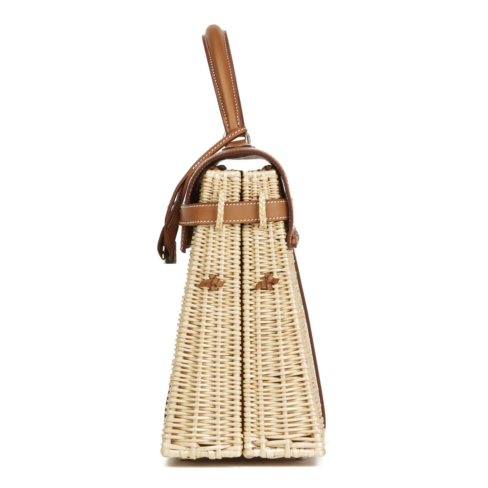 Hermès Barenia Leather & Wicker Kelly 35Cm Picnic - Image 11 of 12