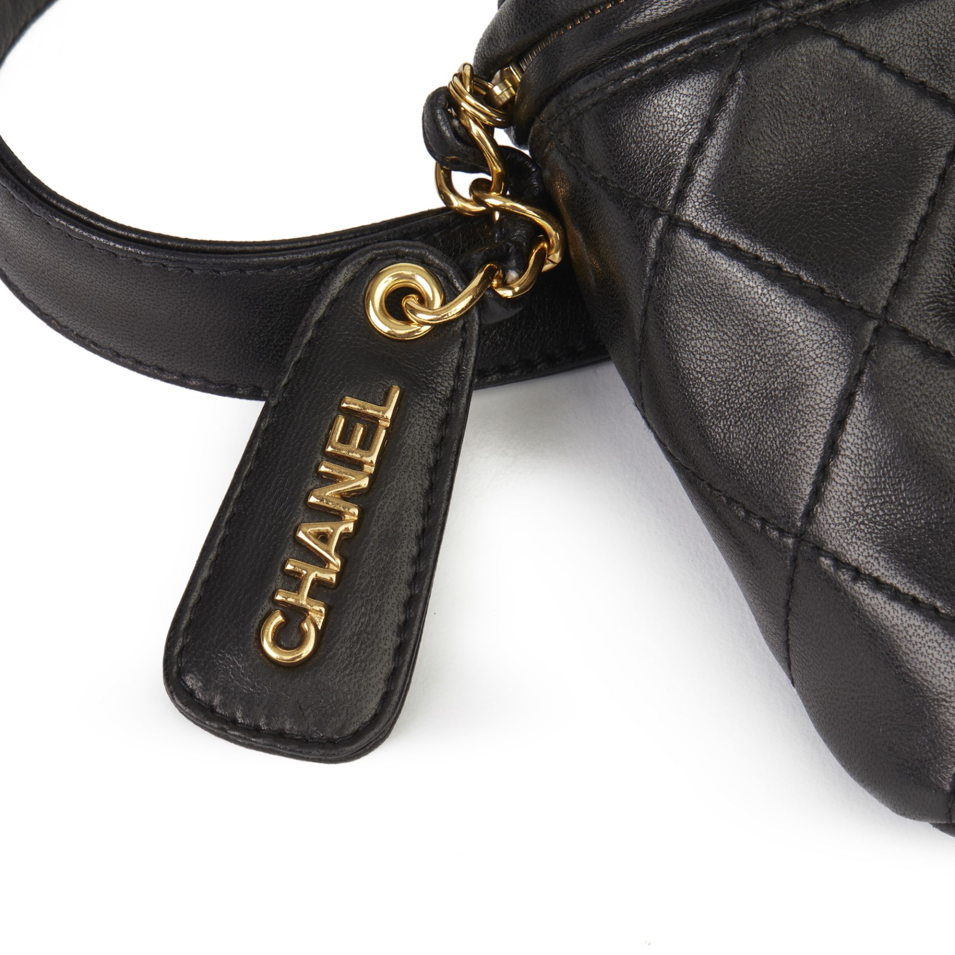Chanel Black Quilted Lambskin Vintage Timeless Belt Bag - Image 8 of 12