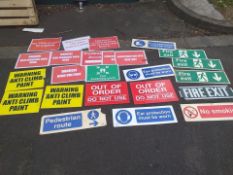 Construction signs job lot 9