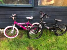 2 x girls bikes