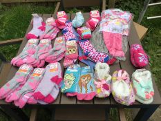 Girls job lot socks PJs