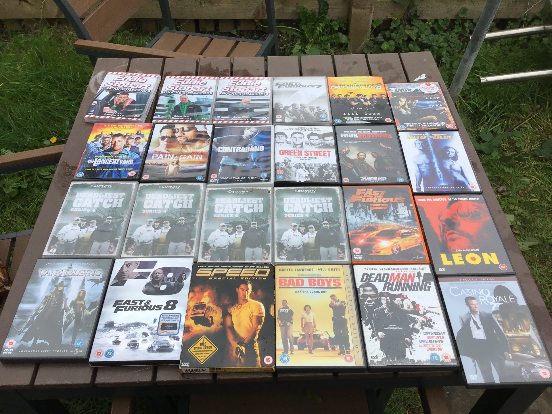 Action DVD job lot, Eddie Stobart, Dadliest Catch