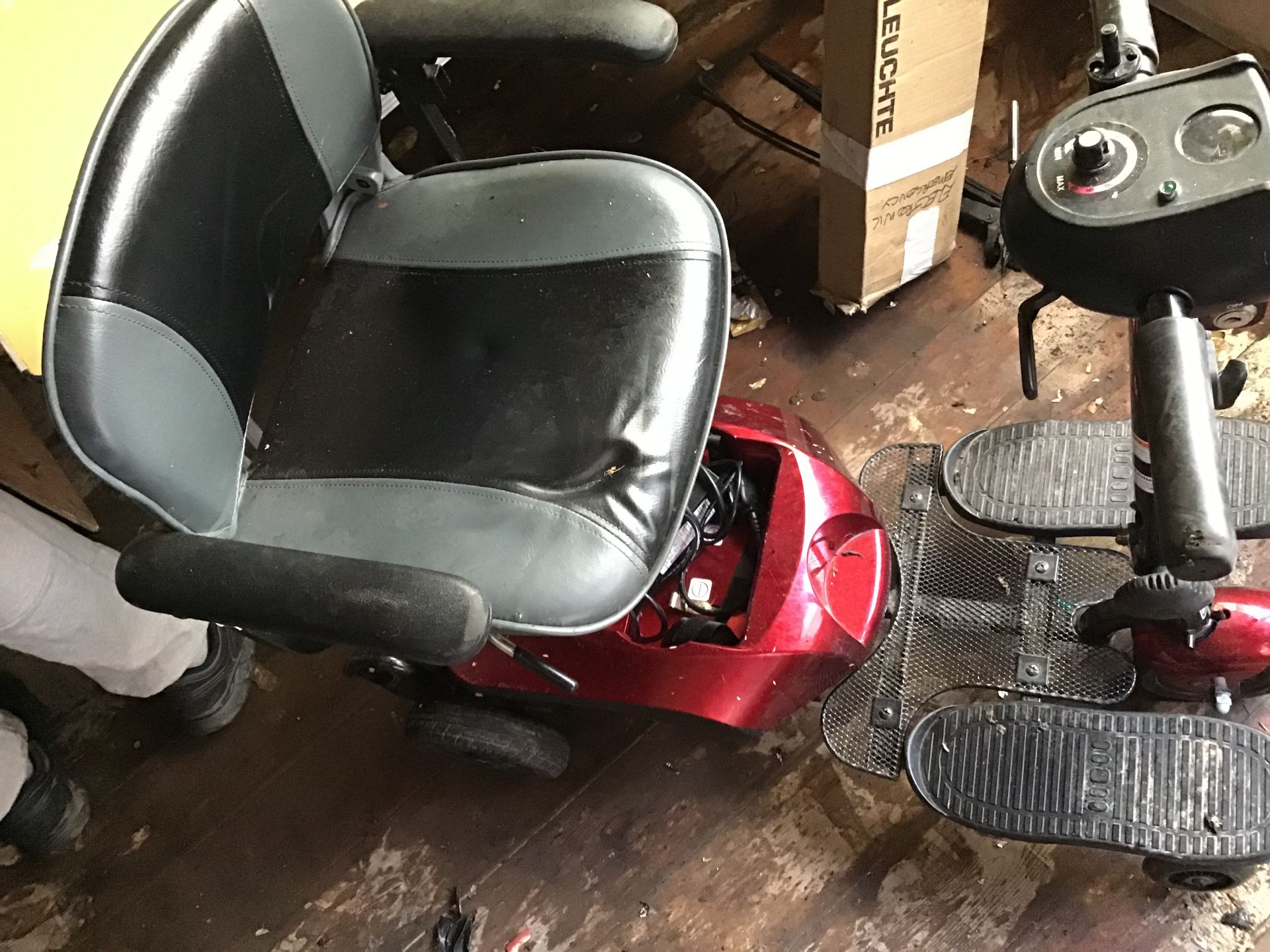 Small mobility scooter with charger