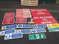 Construction signs job lot 8