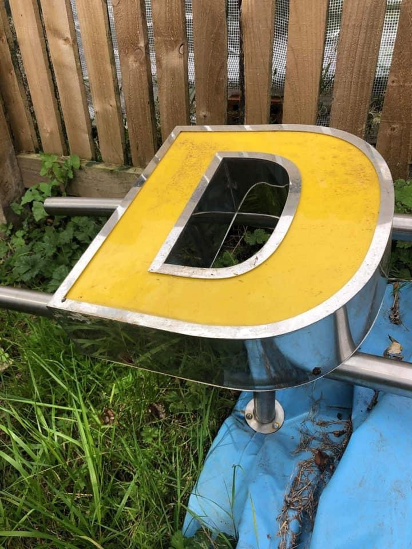 Restaurant galvanised sign with big letters - Image 2 of 5